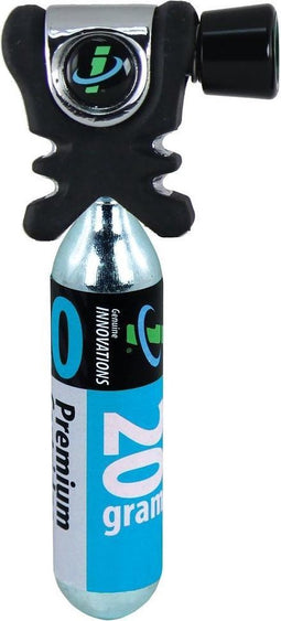 Genuine Innovations Co2-pomp Airchuck+ 20 Gram Co2-patroon Zilver
