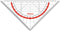 Geo-flex geodriehoek 16 cm - flexibel