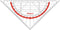 Geo-flex geodriehoek 16 cm - flexibel
