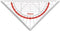 Geo-flex geodriehoek 16 cm - flexibel