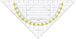 Geodriehoek 160mm Aristo Transparant A1552
