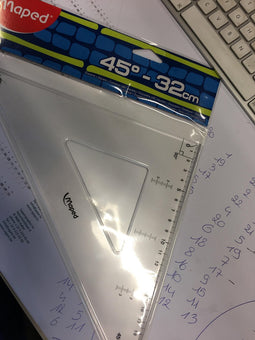 Geodriehoek Maped 45gr 32cm