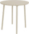 George table diameter80x75 cm alu pearl grey