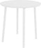 George table diameter80x75 cm alu white