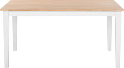 GEORGIA - Eettafel - Wit - 90 x 150 cm - Rubberhout