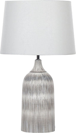 GEORGINA - Tafellamp - Grijs - Keramiek