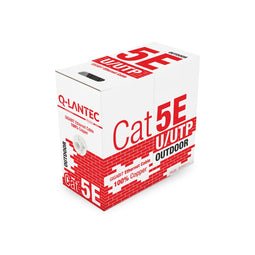 Gepantserde Externe Netwerkkabel Categorie 5e Q-Lantec KIU5OUTS305Q Zwart 305 m