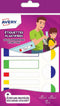 Geplastificeerd etiket Avery assorti - 24 etiketten