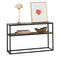 SoBuy FSB43-SCH - Consoletafel - 2-laags - 110 x 30 x 70 cm - Zwart
