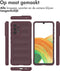 imoshion Hoesje - Geschikt voor Samsung Galaxy A33 - EasyGrip Backcover - Aubergine