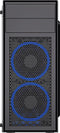 Gembird Fornax M100B - Midi Tower PC ATX - Gehard glas zijpaneel - Zwart