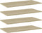 vidaXL - Wandschappen - 4 - st - 80x40x1,5 - cm - spaanplaat - sonoma - eikenkleurig