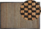 GERCE - Jute vloerkleed - Zwart/Beige - 140 x 200 cm - Jute