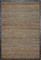 GERCE - Jute vloerkleed - Zwart/Beige - 140 x 200 cm - Jute