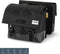 Gerecyclede dubbele fietstas Urban Proof - 2 x 27,5 Liter - L42xB19xH34 cm - zwart/grijs