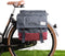 Gerecyclede dubbele fietstas Urban Proof 40 liter - bordeaux rood/grijs