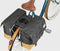 Gerecyclede dubbele fietstas Urban Proof 40 liter - grijs/geel