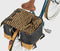 Gerecyclede dubbele fietstas Urban Proof 40 liter - grijs/geel