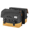 Gerecyclede dubbele fietstas Urban Proof 40 liter - grijs/geel