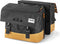 Gerecyclede dubbele fietstas Urban Proof 40 liter - grijs/geel
