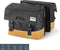 Gerecyclede dubbele fietstas Urban Proof 40 liter - grijs/geel