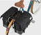 Gerecyclede dubbele fietstas Urban Proof 40 liter - zwart/grijs