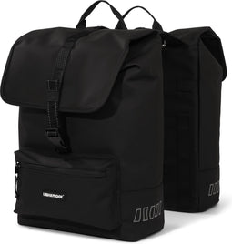 Gerecyclede dubbele fietstas Urban Proof Cargo 38L 30 x 15 x 42 cm - Zwart