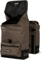 Gerecyclede dubbele fietstas Urban Proof Cargo 38L 30 x 15 x 42 cm - bruin