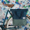 Gerecyclede shopper fietstas Urban Proof 20 liter - blauw/groen