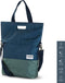 Gerecyclede shopper fietstas Urban Proof 20 liter - blauw/groen