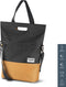Gerecyclede shopper fietstas Urban Proof 20 liter - grijs/geel
