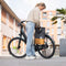 Gerecyclede shopper fietstas Urban Proof 20 liter - grijs/geel