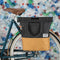 Gerecyclede shopper fietstas Urban Proof 20 liter - grijs/geel