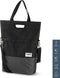 Gerecyclede shopper fietstas Urban Proof 20 liter - zwart/grijs