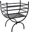 Gerei voor de haard DKD Home Decor Houtblok standaard Staal (48 x 30 x 57 cm)