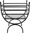 Gerei voor de haard DKD Home Decor Houtblok standaard Staal (48 x 30 x 57 cm)