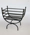Gerei voor de haard DKD Home Decor Houtblok standaard Staal (48 x 30 x 57 cm)