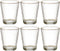 Geribbelde Drinkglas Met Gouden Randen - Ripple Glas – 30 cl– Set van 6