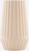 Geribbelde vaas uit bamboevezel - Gebroken Wit