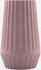 Geribbelde vaas uit bamboevezel - Mauve
