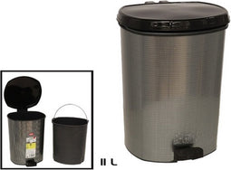 Gerimport Prullenbak Pedaal 28 x 26 x 33 Donker 11 Liter