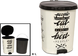 Gerimport Prullenbak Pedaal 28 x 26 x 33 People 11 Liter