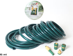 Gerimport Tuinslang - 15 Meter - met Sproeier en Koppelstukken - 5-Delig