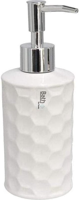 Gerimport Zeepdispenser Moby 7,5 X 20 Cm Keramiek Wit 260 Ml