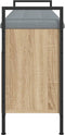 vidaXL - Schoenenbank - 105,5x32x57,5 - cm - bewerkt - hout - sonoma - eikenkleurig