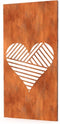 Gerofence Cortenstaal Corten Love Schutting Lengte: 1000 Breedte: 5...