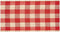 Geruit lint, b: 20 mm, 25 m, antiek rood/wit