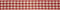 Geruit lint, b: 20 mm, 25 m, antiek rood/wit
