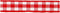 Geruit lint, b: 6 mm, 50 m, rood/wit