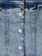 NAME IT NKFTALLI DNM1677 - Meisjes Spijkerjasje - Knoopsluiting en Ruche Details - Maat 92